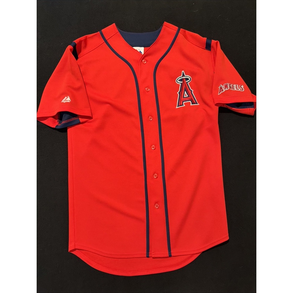 VTG Los Angeles Anaheim Angels Red Majestic Jersey Men's MEDIUM